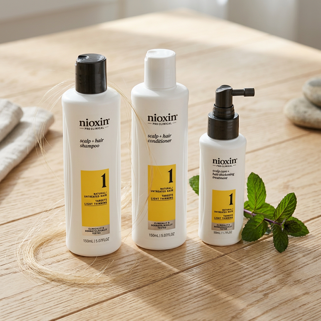 NIOXIN System 1 — набор для натуральных волос с тенденцией к истончению