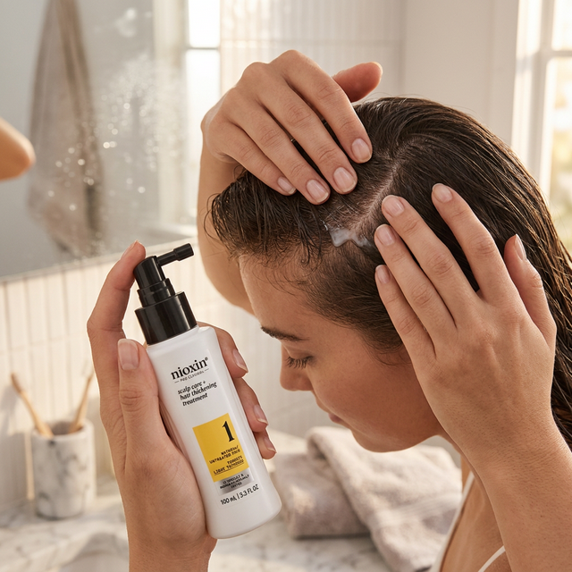 Как наносить несмываемую маску NIOXIN — третья ступень системы