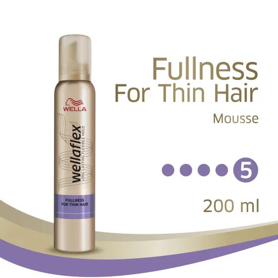Wella WELLAFLEX FULLNESS Мусс для объема для тонких волос, 200 мл