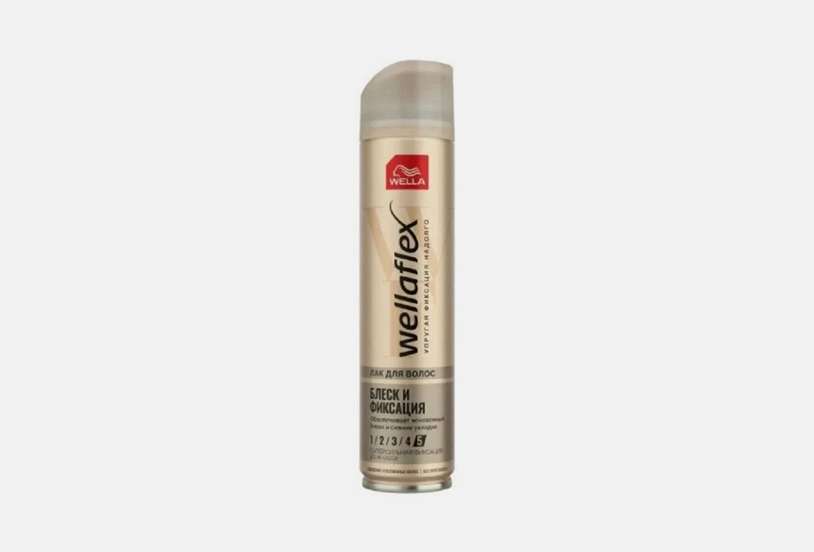 Wella WELLAFLEX SHINY HOLD Лак для волос блеск и фиксация суперсильная, 250 мл