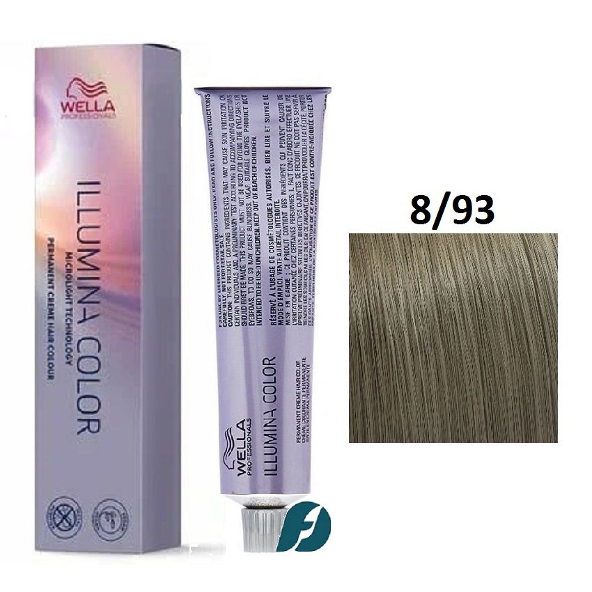 Wella Professionals Illumina Color 8/93 Крем-краска для волос - Светлый блонд сандре золотистый, 60 мл