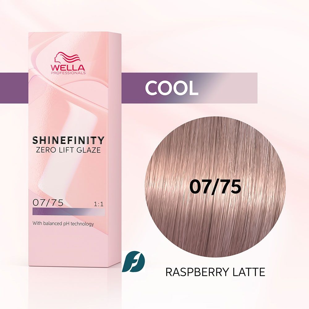 Wella Professionals Shinefinity 07/75 Гель-крем краска - Малиновое латте, 60 мл