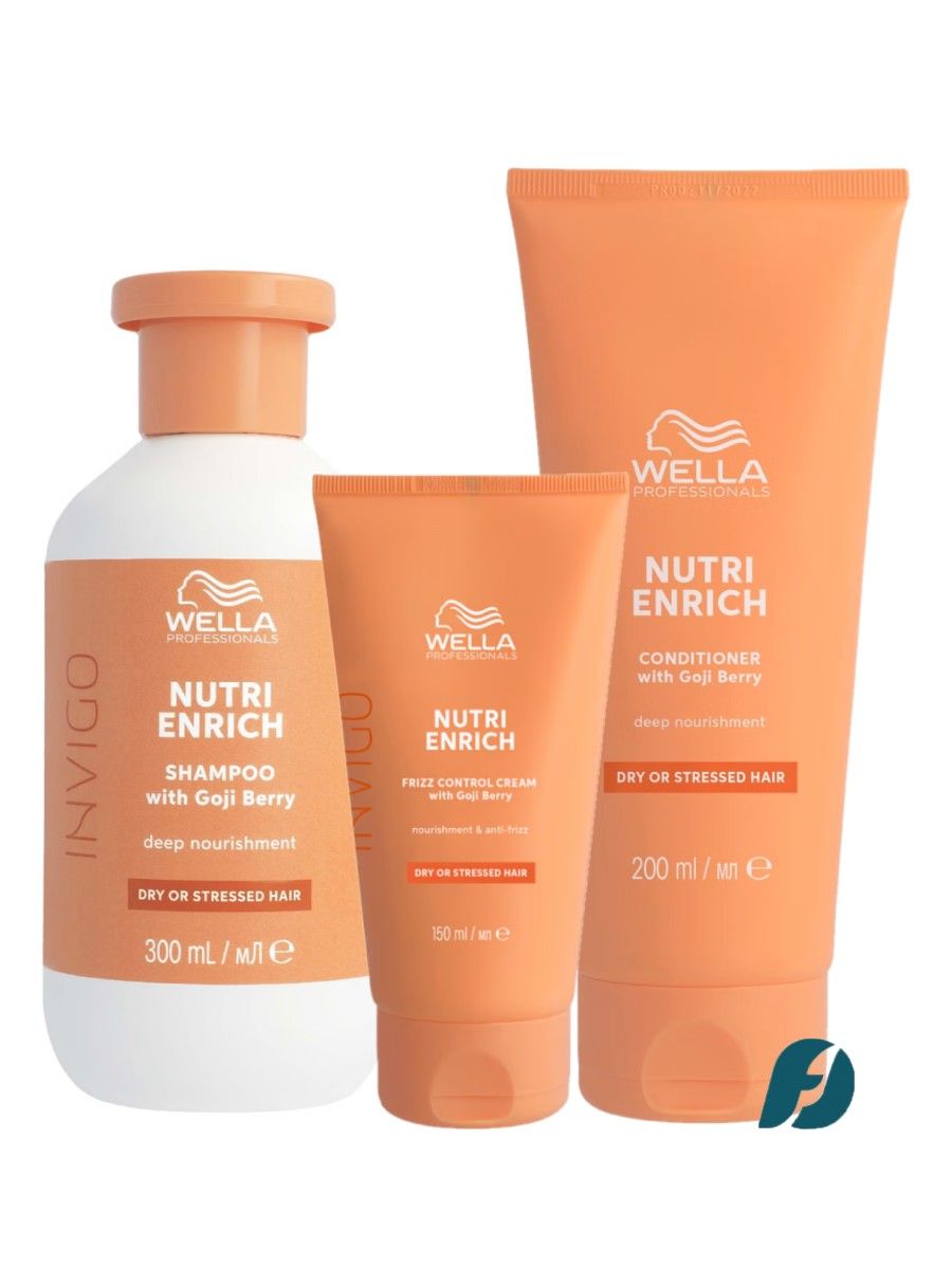 Wella Professionals Invigo Nutri-Enrich Ультрапитательный набор для ухода за волосами, 300мл + 200мл + 150мл