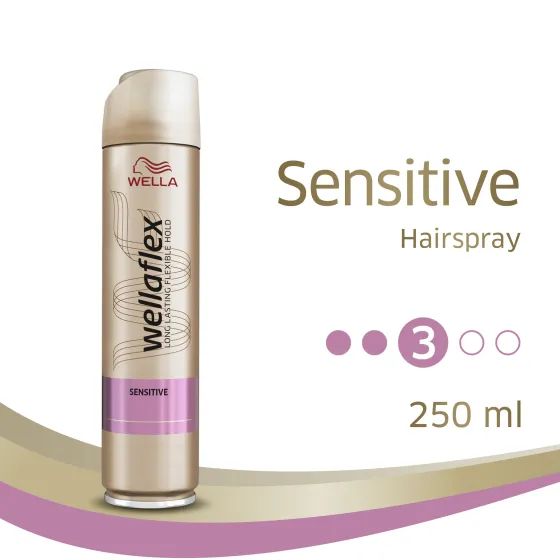 Wella WELLAFLEX SENSITIVE Лак для волос для чувствительной кожи головы, 250 мл