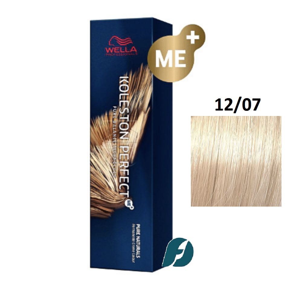 Wella Professionals Koleston Perfect ME+ 12/07 Краска для волос - Ультра яркий блонд натуральный коричневый Крем-брюле, 60мл