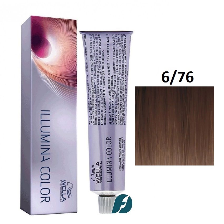 Wella Professionals Illumina Color 6/76 Крем-краска для волос - Темный блонд коричнево-фиолетовый, 60мл