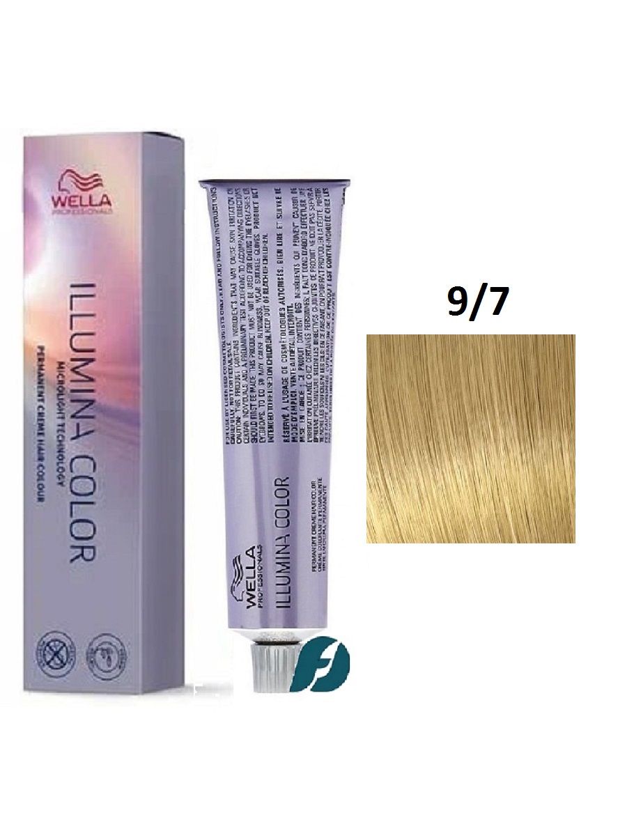 Wella Professionals Illumina Color 9/7 Крем-краска для волос - Очень светлый блонд коричневый, 60мл