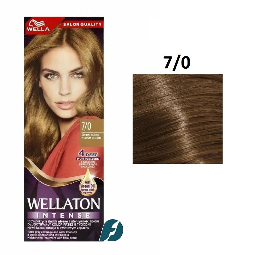 Wella WELLATON 7/0 Cтойкая крем-краска для волос - Осенняя листва, 110 мл