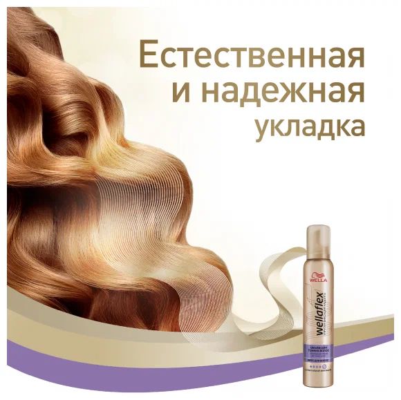 Wella WELLAFLEX FULLNESS Мусс для объема для тонких волос, 200 мл