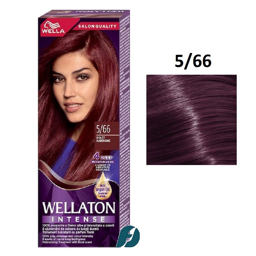 Wella WELLATON 5/66 Cтойкая крем-краска для волос - Баклажан, 110 мл