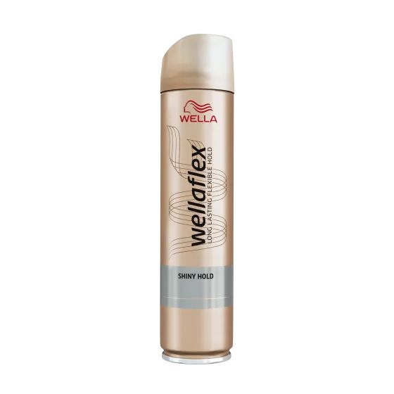 Wella WELLAFLEX SHINY HOLD Лак для волос блеск и фиксация суперсильная, 250 мл