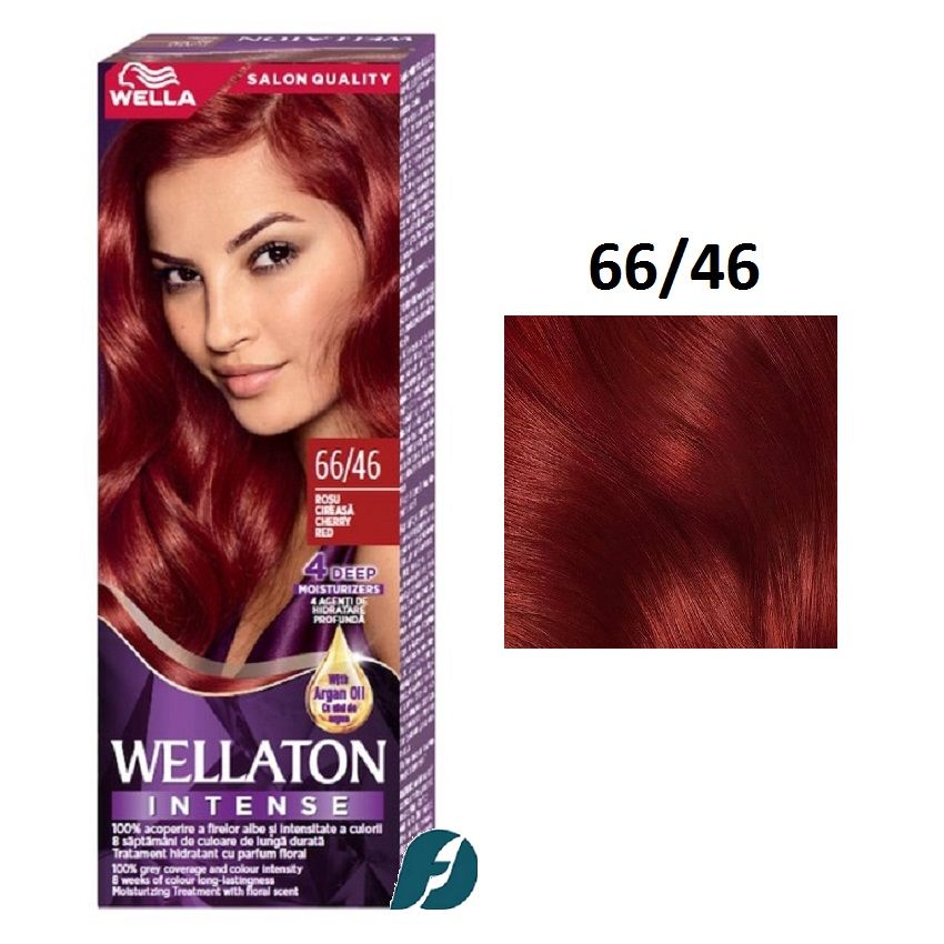 Wella WELLATON 66/46 Cтойкая крем-краска для волос - Красная вишня, 110 мл