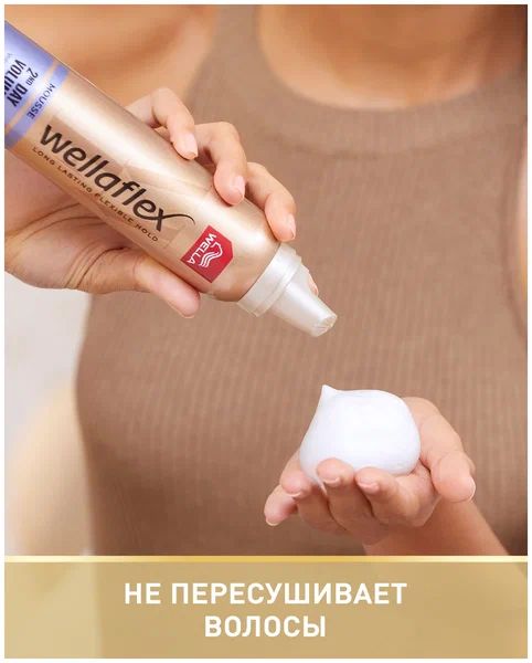 Wella WELLAFLEX FULLNESS Мусс для объема для тонких волос, 200 мл