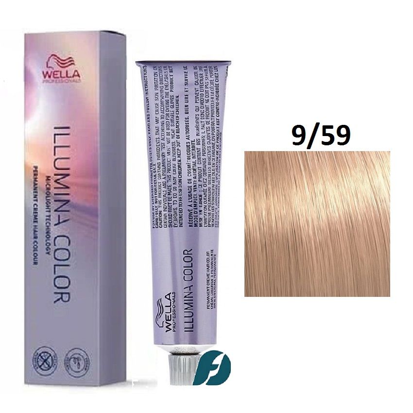 Wella Professionals Illumina Color 9/59 Крем-краска для волос - Очень светлый блонд махагоновый сандре, 60мл