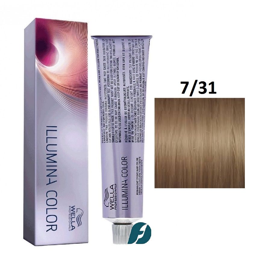 Wella Professionals Illumina Color 7/31 Крем-краска для волос - Блонд золотисто-пепельный, 60мл