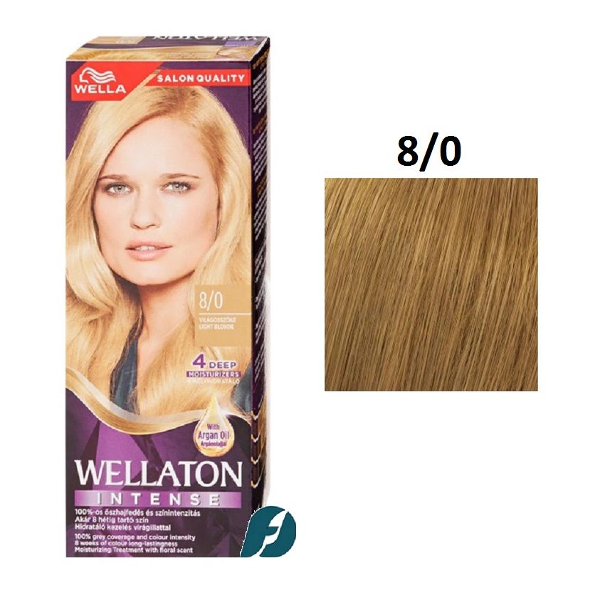 Wella WELLATON 8/0 Cтойкая крем-краска для волос - Песочный, 110 мл