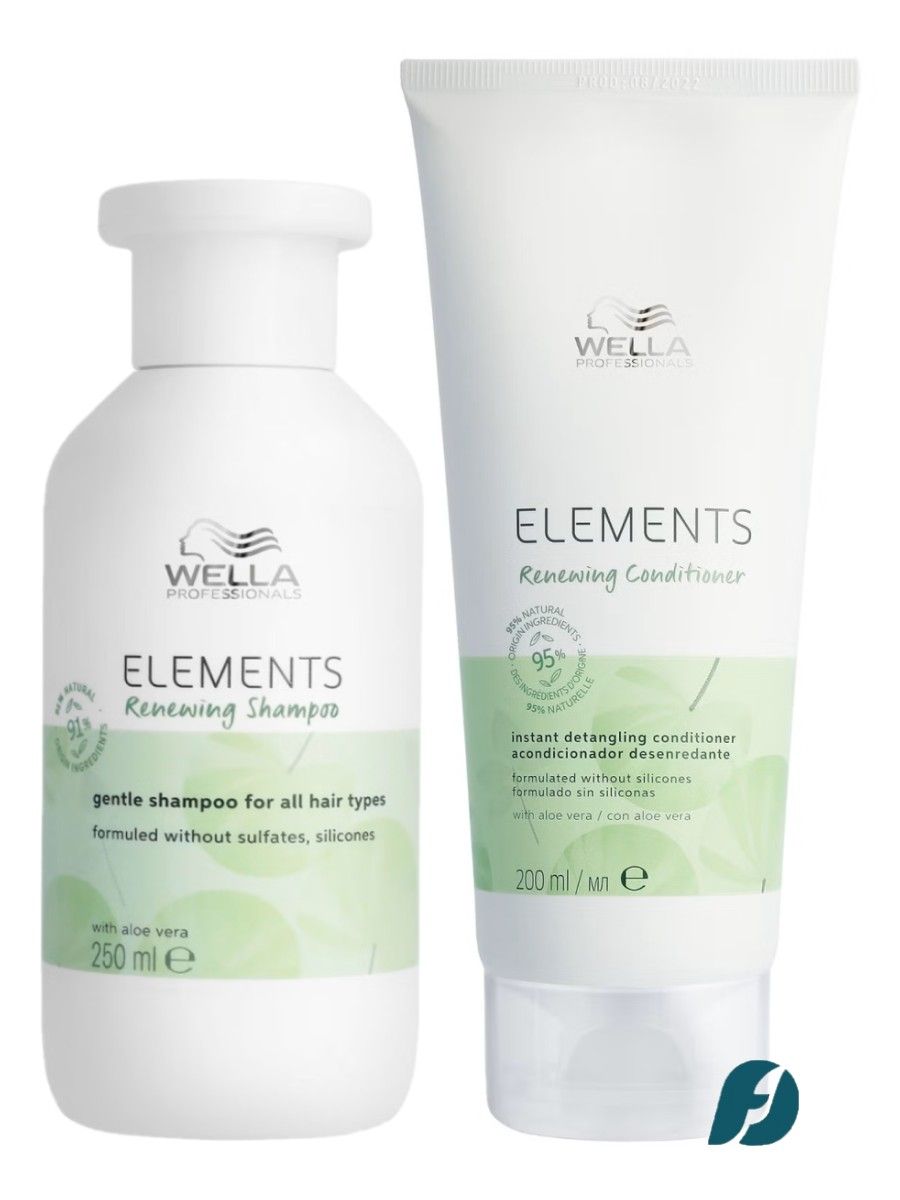 Wella Professionals Elements Обновляющий набор для волос, 250мл + 200мл