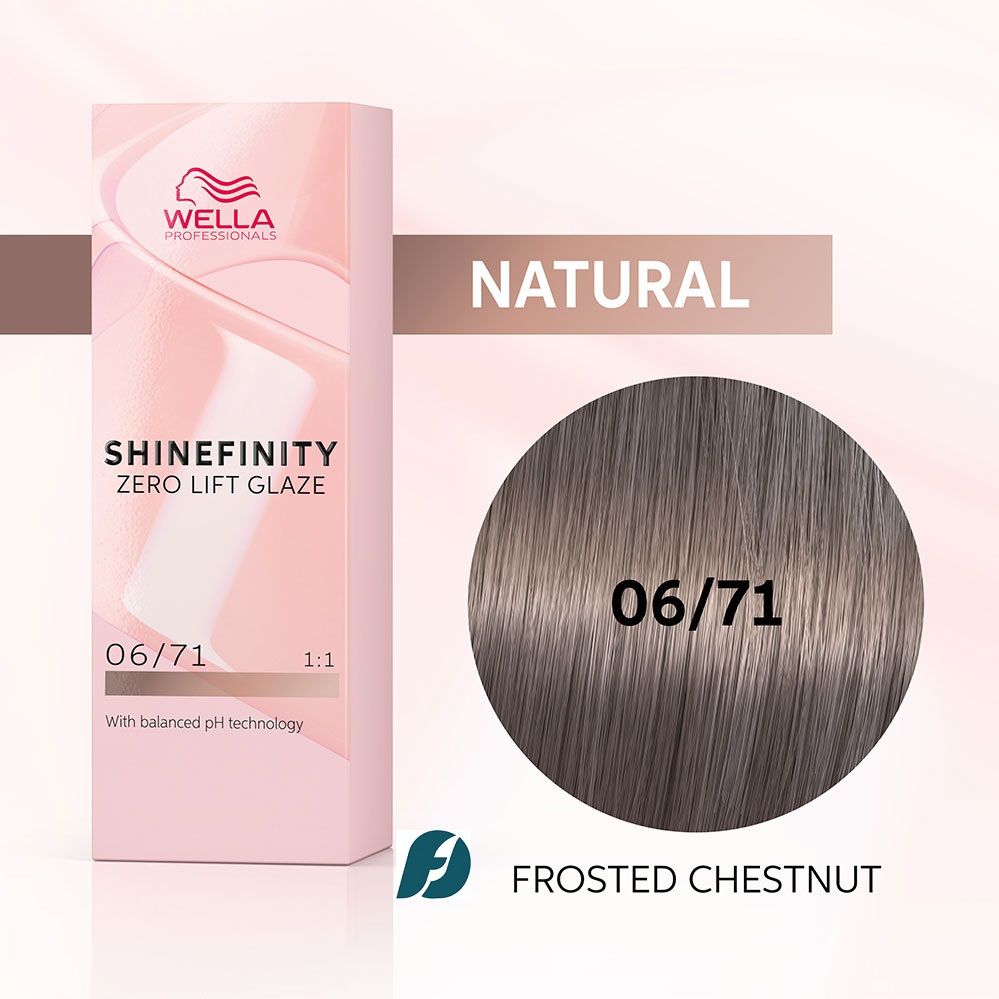 Wella Professionals Shinefinity 06/71 Гель-крем краска -Ледяной орех, 60 мл