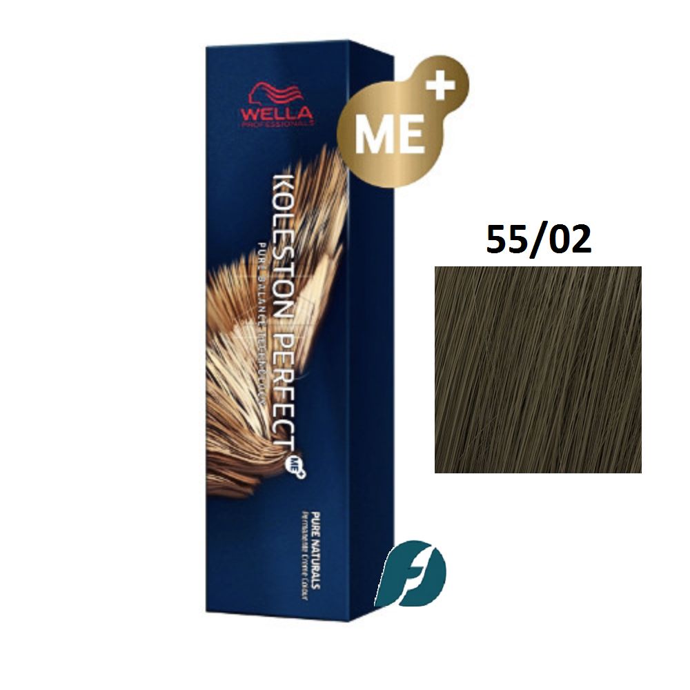 Wella Professionals Koleston Perfect ME+ 55/02 Краска для волос - Светлый шатен интенсивный натуральный матовый, 60мл